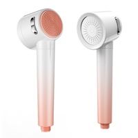 Alman yapımı çift turbo modern ve sade tasarımlı yağmurlama duş başlığı seti, banyo için süper basınçlı geniş su akışıyla.