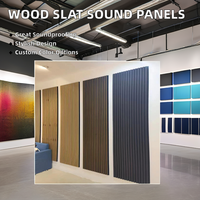 Panneau acoustique ignifuge, panneaux muraux acoustiques en bois, insonorisation pour bureau, studio, salle de conférence