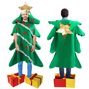 Conjunto de Disfraz de Árbol de Navidad, Sombrero de Estrella para Niños y Adultos, Traje de Cosplay para Fiestas Familiares, Suministros para Festivales, Sombrero de Navidad - Product Image 4