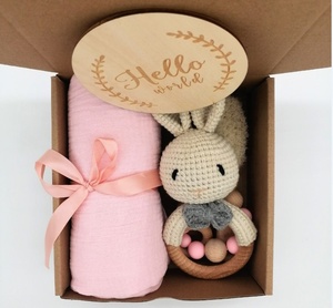 Hochet <span class=keywords><strong>de</strong></span> <span class=keywords><strong>dentition</strong></span> en tricot avec design <span class=keywords><strong>renard</strong></span>, 1 pièce, jouet à mâcher, ensemble cadeau <span class=keywords><strong>de</strong></span> fête prénatale - Product Image 2