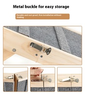 Rampe pliable réglable en bois pour chien et chat, surface antidérapante, portable, robuste, escalier pour animaux de compagnie qui soutient les articulations, pour une utilisation en extérieur
