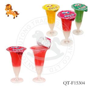 Gelatina con Forma de <span class=keywords><strong>Vino</strong></span> - Caramelos de Gelatina con Sabor a Frutas Coloridas en Envase de Copa, Certificación Halal, OEM para Niños e Importadores/Mayoristas - Product Image 2