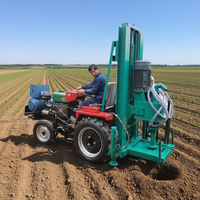 Foreuse portable montée sur tracteur pour forage de puits d'eau, diamètre de forage 80 mm, profondeur 200 m, pour drainage des puits