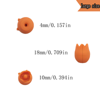 Bouchons de point en silicone en forme de tulipe Protecteurs de points d'aiguille à tricoter Aiguilles à tricoter en silicone mignonnes Cap Pointe d'aiguille à tricoter