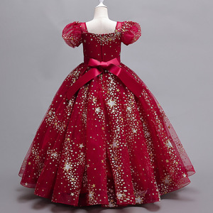 Abito <span class=keywords><strong>da</strong></span> principessa a maniche corte <span class=keywords><strong>da</strong></span> bambina abito <span class=keywords><strong>da</strong></span> principessa soffice formale di alta qualità vestito <span class=keywords><strong>da</strong></span> ragazza dei fiori per pianoforte <span class=keywords><strong>da</strong></span> <span class=keywords><strong>sposa</strong></span> - Product Image 4