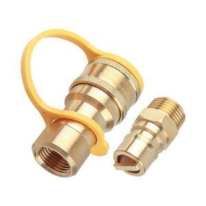 1/2 inç katı pirinç pürüzsüz düşük gaz hızlı bağlantı adaptörü kiti doğal gaz/propan boru bağlantı parçaları kes bağlayıcı erkek ekleme - Product Image 1