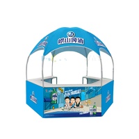 Cabina de domo hexagonal, tienda de campaña de exhibición comercial, publicidad, oferta, 40