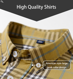 <span class=keywords><strong>Camisa</strong></span> a rayas a cuadros para hombre, ropa holgada informal <span class=keywords><strong>de</strong></span> negocios, <span class=keywords><strong>camisa</strong></span> <span class=keywords><strong>de</strong></span> <span class=keywords><strong>manga</strong></span> <span class=keywords><strong>larga</strong></span> cómoda <span class=keywords><strong>de</strong></span> tela <span class=keywords><strong>de</strong></span> algodón 100% para hombre - Product Image 3