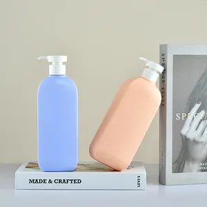 方形洗发水瓶可回收定制豪华500毫升塑料Hdpe方形洗发水瓶
