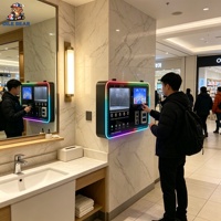 Máquina Dispensadora de Perfumes a Granel, Kiosco Comercial de Fragancias, Autoservicio con Lector de Monedas y Tarjetas, Equipo Minorista Multimarca