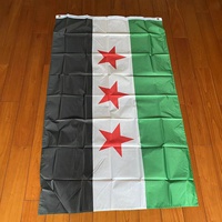 République de l'ancienne Syrie drapeau arabe syrien 3X5 Ft pied 100% drapeau polyester Conseil national drapeau de l'indépendance