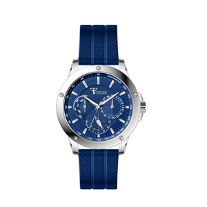 Montre sport pour homme avec chronographe factice, bracelet en silicone, mouvement à quartz, résistante à l'eau, montre-bracelet tendance pour un usage quotidien. - Product Image 3