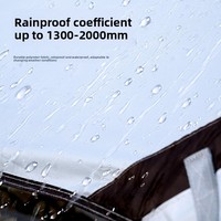 Tente d'été personnalisée en polyester, auvent de camping extérieur, protection UV à 99 %, bâche imperméable pare-soleil, abri de pluie portable pour pique-nique