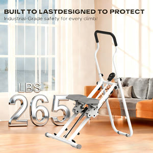 Máquina <span class=keywords><strong>escaladora</strong></span> vertical ajustable, reposabrazos y pedal de altura, máquina de escalada de montaña, escalador de escaleras para Fitness, <span class=keywords><strong>gimnasio</strong></span> en casa - Product Image 2