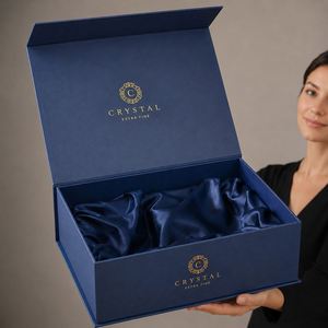 Boîte à tiroir magnétique personnalisée CRD pour emballage cadeau en papier rigide avec fermeture magnétique, logo personnalisé pour boîte à bijoux - Product Image 1