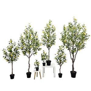 Offre Spéciale : Arbre <span class=keywords><strong>Citronnier</strong></span> Artificiel Haut de Gamme, Écologique, Style Moderne, Résistant aux UV, Simulation de Verdure, en <span class=keywords><strong>Pot</strong></span> en Plastique - Product Image 1