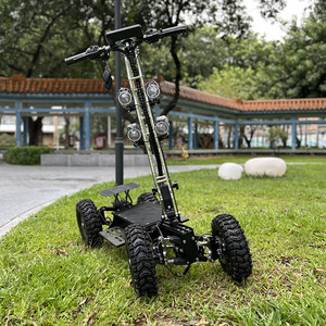 ZEBRAMIA Scooter Eléctrico de Cuatro Ruedas de 13 Pulgadas, Motor sin Escobillas de 2000W, Todoterreno, Plegable, con Iluminación LED - Product Image 2