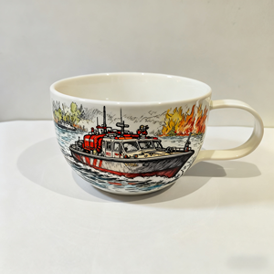 Tasse à <span class=keywords><strong>café</strong></span> en céramique personnalisée faite à la main-Motif d'avion amphibie de lutte contre les incendies-Idéal pour les cadeaux - Product Image 4
