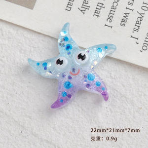 CHENXI Glitter sirena marina serie Clear in resina Cabochon charm in resina custodia per telefono spazzatura accessori da te decorazione - Product Image 5