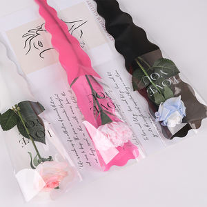 Bolsa de flauta para <span class=keywords><strong>una</strong></span> sola flor de <span class=keywords><strong>sirena</strong></span>, envoltura impermeable de OPP para floristería, para regalos de festival y ramos - Product Image 2