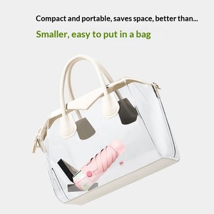 50% Discount Cute for Face Black Rubber <b>Sunscreen</b> Portable Dual-use Sun Umbrella Business Gifts Advertising Manufacturers - Product Image 4