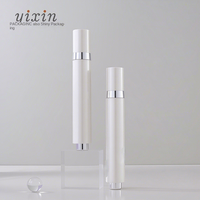 Flacon de crème pour les yeux cylindrique de 18 ml avec bouchon à vis en plastique ABS pour emballage de soins de la peau liquides