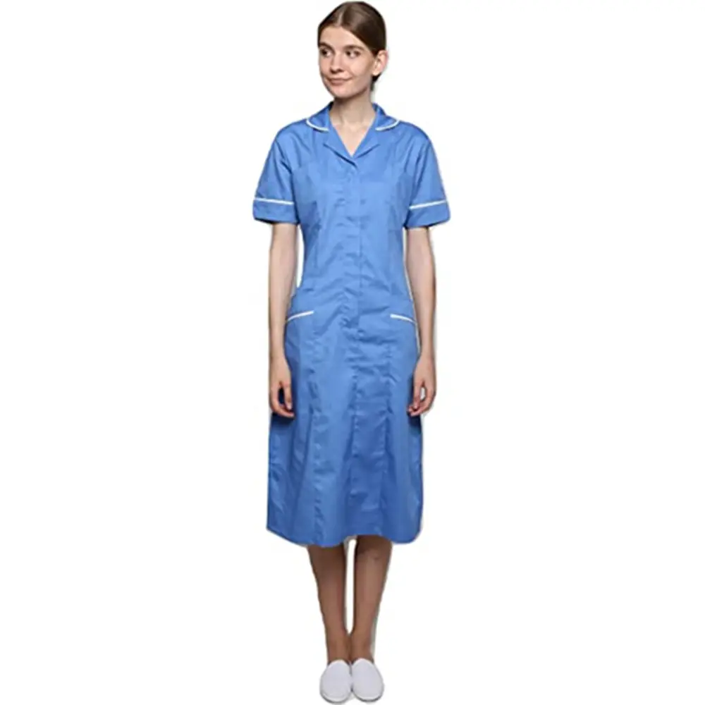 Vestido uniforme de trabalho, uniforme de hospital enfermeira da dama