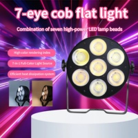 Lampu Panggung Panel Datar COB 7-Eye dengan Kontrol Suara untuk Pesta DJ Peralatan Pencahayaan Profesional