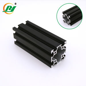 Rail d'<span class=keywords><strong>aluminium</strong></span> anodisé <span class=keywords><strong>noir</strong></span>, 20x20x20, fente 2020 V, série 40 20, norme européenne, Extrusion anodisée - Product Image 4