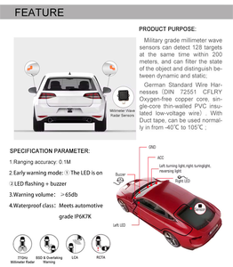 Système d'assistance au changement de voie avec écran rétroviseur et capteur à ondes millimétriques <span class=keywords><strong>BSM</strong></span> BSD 2024, nouveau modèle, avec GPS pour Mazda CX-5 - Vente Flash - Product Image 6