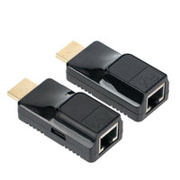 Extenseur HDTV 60M sur câble Ethernet Cat6/Cat6A, émetteur-récepteur vidéo Full HD 1080P pour téléviseur, moniteur, projecteur