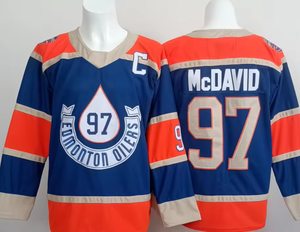 Camisetas de <span class=keywords><strong>Hockey</strong></span> sobre Hielo de los Edmonton Oilers 2025-2026 |   Camisetas Bordadas McDavid 97 Draisaitl 29 Gretzky 99 al por Mayor - Product Image 2