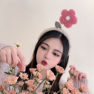Diadema de felpa estilo coreano para mujer, popular entre las influencers en línea, perfecta para lavarse la cara, aplicar maquillaje, o - Product Image 4