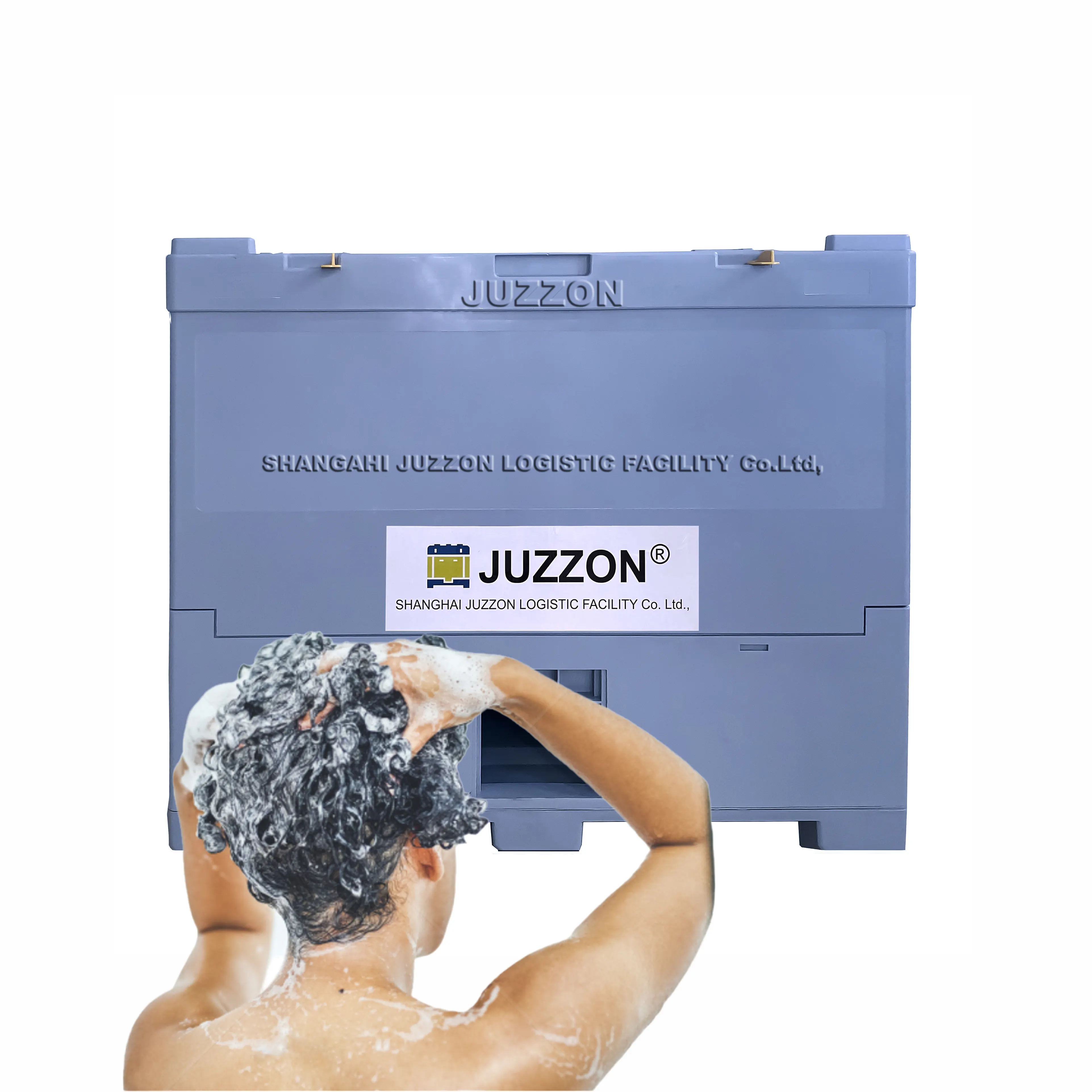 250L plastic foldable food grade environmentally friendly case for shampoo