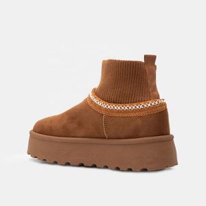 Bottes d'hiver pour femmes YL-26262, doublées de fourrure thermique, pour usage intérieur/extérieur, ODM/OEM, durables - Product Image 2
