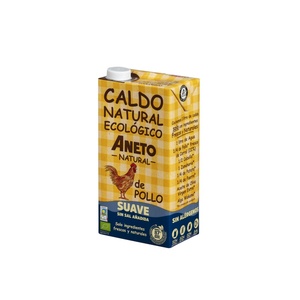 Venta caliente hecho en España 6X1L sopa fresca natural pollo sabroso caldo Orgánico Bajo en sal sabroso - Product Image 1