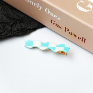 Horquillas onduladas sin curvas de nuevo diseño, horquillas de Metal con pasador de Color de gelatina brillante francés de PVC - Product Image 6