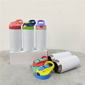 Botella de agua de acero inoxidable <span class=keywords><strong>para</strong></span> niños, botella de agua <span class=keywords><strong>para</strong></span> impresión DIY, recta, no cónica, blanca, sublimación, de fábrica, 12oz, 350ml - Product Image 6