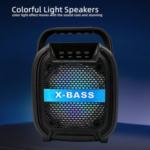 Giá tốt 6.5 inch loa ngoài trời di động khiêu vũ vuông DJ Hệ thống loa loa loa siêu trầm âm thanh box với LED ánh sáng - Product Image 4