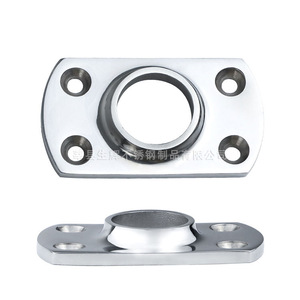 Shining Pipe Base 316 Stainless Steel Square Tube Mount For Marine Hardware <b>Yacht</b> Accessories - Product Image 2