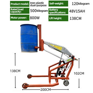 Empilhador De Paletes Semi-elétrico Braço Crank Pallet Truck Empilhadeira Boom - Product Image 5