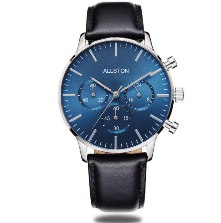 Cassa Argento + Quadrante Blu Sunshine 04