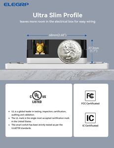 Elegrp เต้ารับอัจฉริยะติดผนัง15A 2.4กิกะเฮิร์ตซ์ Wi-Fi พร้อม <span class=keywords><strong>Alexa</strong></span> Google Home - Product Image 5