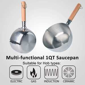 Poêle à neige japonaise antiadhésive en acier inoxydable 304 casserole à lait famille nourriture pour bébé pour une petite casserole cuisson <span class=keywords><strong>pot</strong></span> de nouilles instantanées - Product Image 2