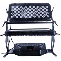Imperméable à l'eau led lavage extérieur 120*12W led par lumière DMX 120X12W RGBW mur lavage lumière Double tête ville couleur pour les bâtiments lumières