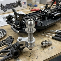 Fixations à billes métriques en alliage de titane pour voitures et camions RC de course