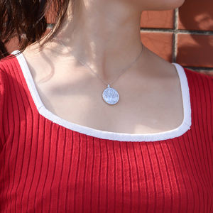 Collier classique en argent sterling 925 plaqué rhodium avec pendentif arbre de vie, chaîne minimaliste, bijoux tendance pour femmes - Product Image 5