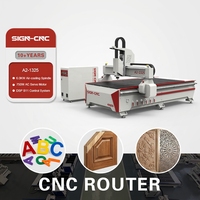 Router CNC para Madera de Alta Resistencia con 2 Años de Garantía, 1300x2500mm (4x8 pies), Motor Servo ATC de 9kW, Ranura en T y Mesa de Vacío