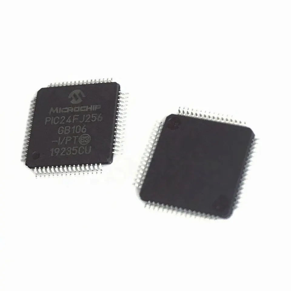 PIC24FJ256GB106 IC MCU 16BIT 256KB FLASH 64TQFP circuit board components electric circuit parts PIC24FJ256GB106-I/PT