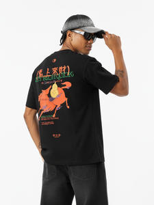 T-shirt vintage imprimé dessin animé pour homme – Nouvelle collection printemps/été, tendance, ambiance festive, haut à manches courtes - Product Image 4